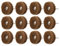 Schleifscheibe-Polierschleifscheibe 40 Stück 38mm, Schleifmittel Polieren Polieren Räder braun 80 Körnung zum Schleifen von Metall, Kunststoff, Stahl, Holz