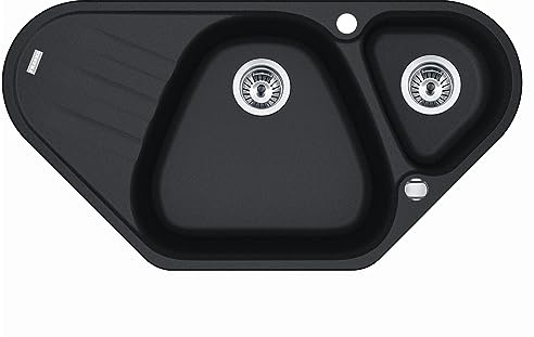 FRANKE ANTEA AZG 661-E Einbauspüle/Fraganit/Onyx/Excenter / 80 cm