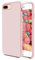 Feyten Coque iPhone 8 Plus/iPhone 7 Plus [avec Verre Trempé], Silicone Liquide Housse Case Anti-Choc Anti-Rayures Protection Complète Cover Étui avec Tissu Microfibre Coussin Coveri (Rose)
