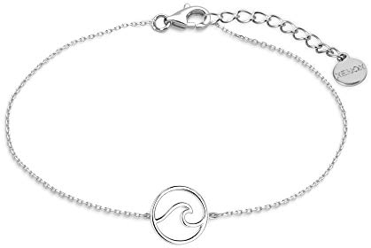 XENOX XS3174 Damen Armband Welle Sterling-Silber 925 Silber 18 cm