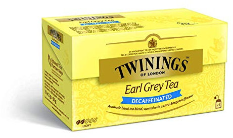Twinings Earl grey - Té descafeinado, 25 Bolsas
