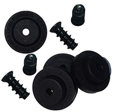 Easycargo Ventilator-Anti-Vibrations-Pads, Ventilator-Dämpfer zur Geräuschreduzierung, Silikon-Dämpfer für geräuscharmes Ventilator, 80mm, 90mm, 92mm, 120mm, 140mm (schwarz, 16er-Pack)