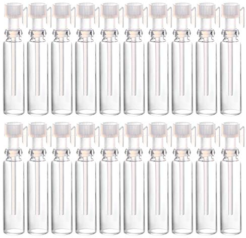 100 Stück Tragbare Mini Nachfüllbare Parfüm Leere Sprühflasche Zerstäuber Pumpe für Reisetasche (1 Ml Transparente Pipette)