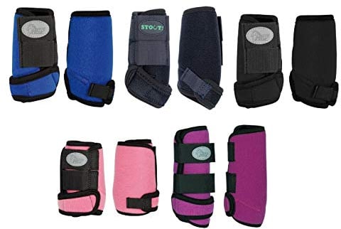 NETPROSHOP Neopren Gamaschen für die Kleinsten Mini Shetty und Shetty Auswahl, Groesse:Shetty, Farbe:Violett