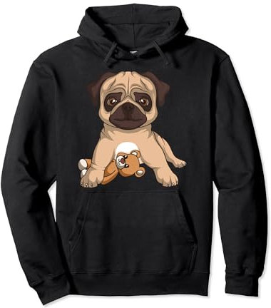 Mops Liebhaber Hundehalter Frauchen Kinder Mädchen Pullover Hoodie