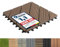 Floordirekt Piastrelle ad incastro WPC 30x30cm, 1 pezzo = 0,09m², per terrazzo, balconi in legno Pavimenti da Esterno, resistente alle intemperie con funzione di drenaggio | Marrone scuro | Classic