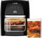 HOMCOM 12L 8 in 1 Digital Air Fryer Oven with Roast, Bake, Dehydrate, 8 Preset Modes, Rapid Air Circulation, Timer, Inner Light, Memory Function, 1800W, Dish Wash Accessory, Black
