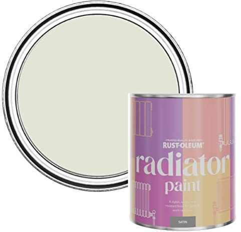 Rust-Oleum Peinture Beige Résistante à la chaleur pour Radiateur, Finition Satinée - Ciment 750ml