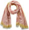 CODELLO Damen Logo Schal aus Organic Cotton mit Neon-Akzenzen in orange