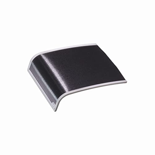 CAR-ZONE 3M 2080 BR212 Gebürstet Schwarz-Metallic Wrap Folie Auto-Vinyl, Controltac und Comply Autofolie (50 (A) x 150 cm (B))