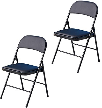 GOOBIX Zusammenklappbarer Klappstuhl, zusammenklappbarer Schreibtisch und Stuhl, tragbarer, stapelbarer kommerzieller Sitz für Besprechungen, Konferenzen, Empfänge, Schulungsräume,H