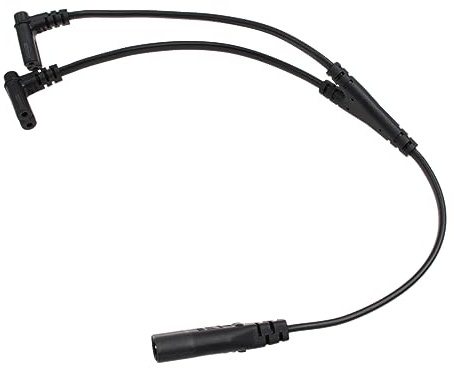 HangTon Y Splitter Extension Power Cord IEC320 C8 to 2x C7 Down Angle Figure 8 for Laptop PS4 LED Lamp LCD Monitor Household Appliances 12