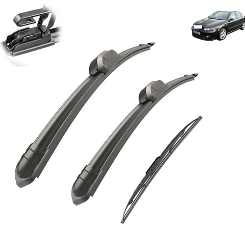 Limpiaparabrisas de coche compatible con SEAT Leon MK1 2000-2005, limpiaparabrisas trasero delantero de coche, limpiaparabrisas de goma suave, parabrisas automático de 21+19+16 2002 2003 2004 (Col