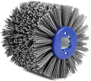 QWORK® spazzola in nylon #120, spazzola per satinatrice, spazzola lucidante, per spazzolatrice per legno