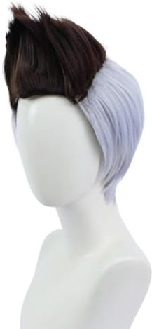 GmfLeX David Martinez Cosplay Perücke Rollenspiel Braun und Schwarz Männer Kostüm Haar Perücken