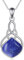YAFEINI Lapis Lazuli Kette Sterling Silber Lapis Anhänger Halskette Irischer keltischer Knoten Tropfen Kette Schmuck Weihnachts Geschenke für Damen Mädchen