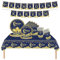 70PCS Eid Party Tableware Set,Blue Gold Moon&Star Ramadan Kareem Themed Disposable Plates Napkins Cups Tablecloth and Banner for Ramadan Umrah Mubarak Islam Muslim Home Room Dinning Table Decoration