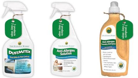 Complete Home Allergen Kit| Dust Mite Killer, Allergen Spray and Anti Allergen Laundry Detergent Trio