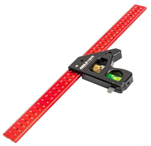 Schreiner-Vierkantwerkzeug, tragbares Kombinationswinkel, Ingenieur-Set, quadratisch, Tischler-Messwerkzeug, 300/400/600 mm, Edelstahl-Lineal, verstellbares Messwerkzeug (600 mm)