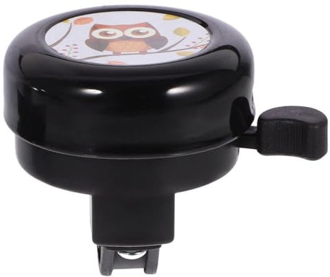 Supvox Fahrradklingel Mini-Kunststoff-Mountainbike-Glocke Lauter Klarer Niedliche Fahrradklingel Für Erwachsene Kinder Jungen Mädchen Fahrradhupe Schwarze Eule