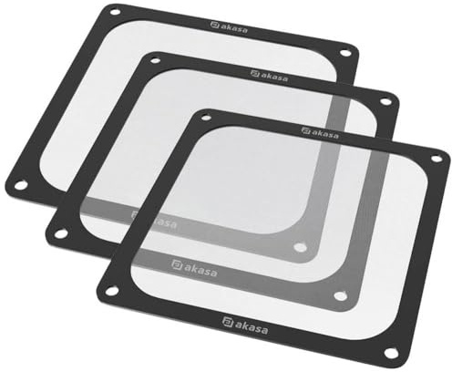 Akasa GRM14-M01-BKT3 PC-Lüftergitter mit Filter 140 x 140 mm 3 St.