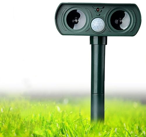Solar-Ultraschall in Repellent Defender Ratte, Eichhörnchen, Hirsch, Waschbär, Skunk, Kaninchen, Maulwurf, Hund, Katze, wasserdicht mit Bewegungsmelder-SOLAR Power Design, Wasser-Proof