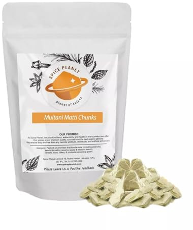 Multani Mitthi Multani Mitti Fuller Earth Facial Clay Whole Chunks by Spice Planet® (50 Grams)