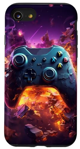 Ästhetische Gamer Grafik Gaming Videospiele Jungen Teenager Hülle für iPhone SE (2020) / 7 / 8