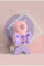 Babyfond Baby Kopfschutz, Atmungsaktive Baby Head Schutzpolster, Safety Guard Kissen für Kinder 4-24 Monate mit Knieschoner Baby Krabbeln (Rosa Schmetterling)