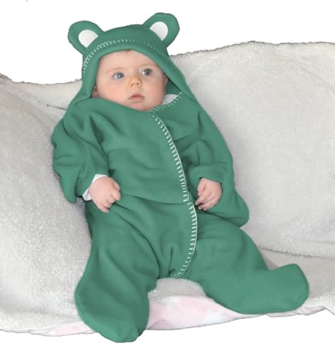 Baby Wrap blanket in Luxury Gift Box by BABY BLISS Star Wrap Swaddle Fleece for Newborns Infants and Toddlers 2 – 12 Month’s Boy Girl Super Soft Great for Travel Strollers and Car Seats (Jade)
