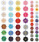 50 Stück Patches zum Aufbügeln Flicken zum Aufbügeln Florale Aufnäher zum Aufbügeln Bügelbilder Erwachsene für Textilien Gänseblümchen Blume für Jeans Hut Diy-Zubehör Kleidung Rucksäcke