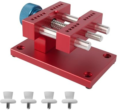 Tiardey Outil de réparation de Montre Support de boîtier de Montre réglable Pince de Montre de Table Support de boîtier de Montre réglable en métal Anti-Rayures Outil de réparation d'horloger