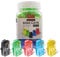 Spetstech RJ45 Connectors 100-Pack Cat 6 PASS - Through Connectors (Cat 6 Ends / Cat6 Plugs / RJ45 Modular Plugs/Ethernet Connectors) for Ethernet Cables (100, mix)