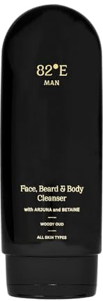 82E for Men Face Beard and Body Cleanser – Woody Oud by 82E for Men – 6,7 oz Cleanser