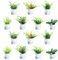 14 Pieces Of Mini Plant Potted Plants, Doll House Simulation Mini Model, Creative And Cute Mini Plant Ornaments, Micro-View Ornaments, Doll House Garden Accessories.