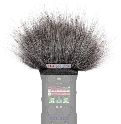 GUTMANN Pare-vent pour microphone Zoom H5studio Gris Fabriqué en Allemagne