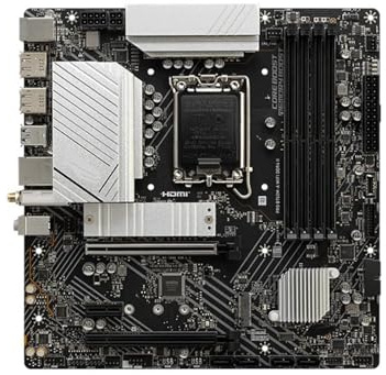 Carte mère Fit for MSI Pro B760M-A WiFi DDR4 II Intel B760 for 128 go PCI-E 4.0 SATA3. M.2 Micro-ATX