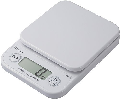 Tanita KF-200 WH Cooking Scale, Kitchen Scale, Cooking, Digital, 4.4 lbs (2 kg), 0.04 oz (1 g), White