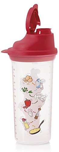 TUPPERWARE Mix-Fix Shaker 600ml Backen Shaky Küchenhelfer Omelett Shake-It rot 14844
