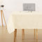 Deconovo Tischdecke Wasserabweisend Tischwäsche Lotuseffekt Tischtücher 130x280 cm Creme