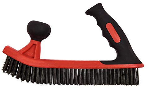 Am-Tech S3667 Double Handle Wire Brush - Red (1-Piece)