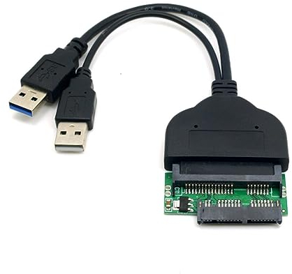 chenyang 1,8 Micro SATA 16Pin auf 2,5 SATA 22Pin PCB Konverter Adapter für SSD HDD Festplatte mit extral USB Stromkabel