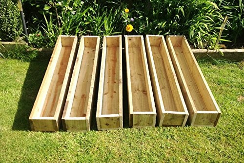 Large 120cm Long (4ft) Wooden Garden/Patio/Window Box Planter: Fully Assembled
