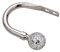 Home Harmony® 25-28mm Diameter Telescopic Extendable Curtain Pole Set Matching Curtain Holdback Pairs also Available (Silver, Holdback Pair Cut Glass)