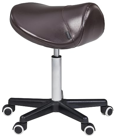 Master Massage 91558DE Sattelhocker Rollhocker Drehhocker Arbeitshocker Praxishocker Kosmetikhocker Hocker (Kaffee), 5900 g