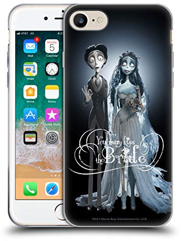 Head Case Designs Officially Licensed Corpse Bride Victor And Emily Key Art Gel Case [Military Grade Protection] Compatible with Apple iPhone 7/8 / SE 2020 & 2022 and Compatible with MagSafe