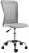 Vinsetto Office Chair, Armless Desk Chair, Adjustable Computer Swivel Chair with Rolling Wheels and Mesh Back for Home Work Study, Grey