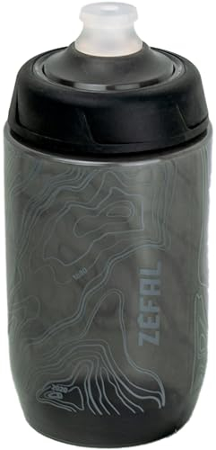 ZEFAL Sense Pro 50 - Bidón de Bicicleta 500 ML Negra - Botella para Bici para cualquier tipo de cuadro - Carretera, Montaña, Gravel, Enduro, Bicicleta electrica - Sin BPA