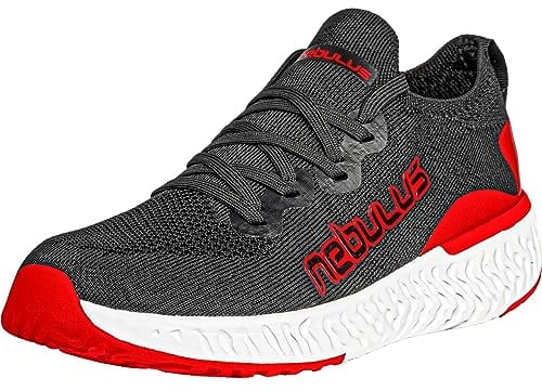 Nebulus Sneaker Unique Herren (Model: P5783 - Herren, schwarz-rot; Größe: 41) FBA