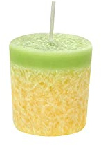 Candle Factory Votivkerzen aus pflanzlichem Stearin, ca. 16h Brennzeit, Duft: Birne-Vanille